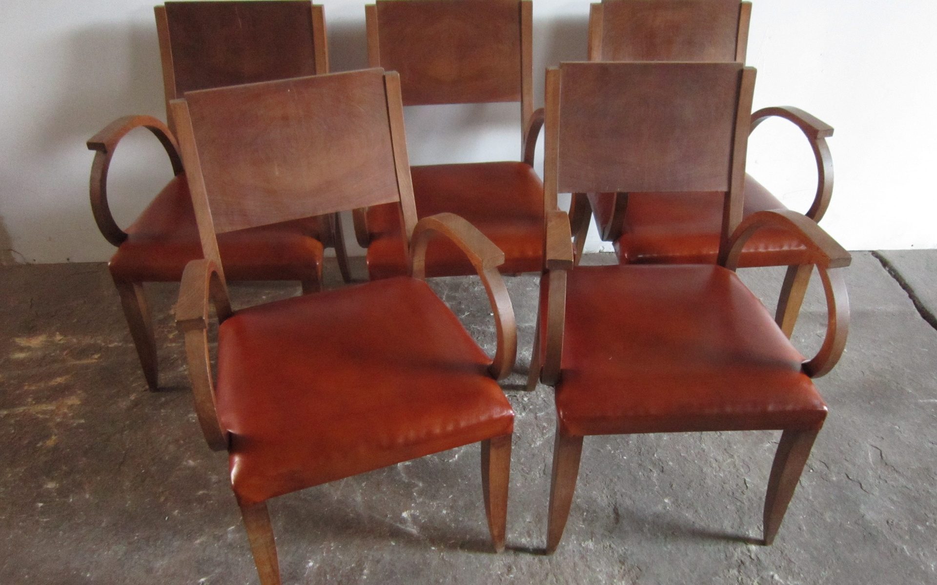 Six Art Deco Chairs