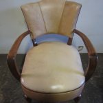 Pair of armchairs sand color 1940s - Detail 1