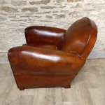Fauteuil club ancien dossier arrondi - Detail 2