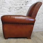 Paire de fauteuils club cuir - Detail 3